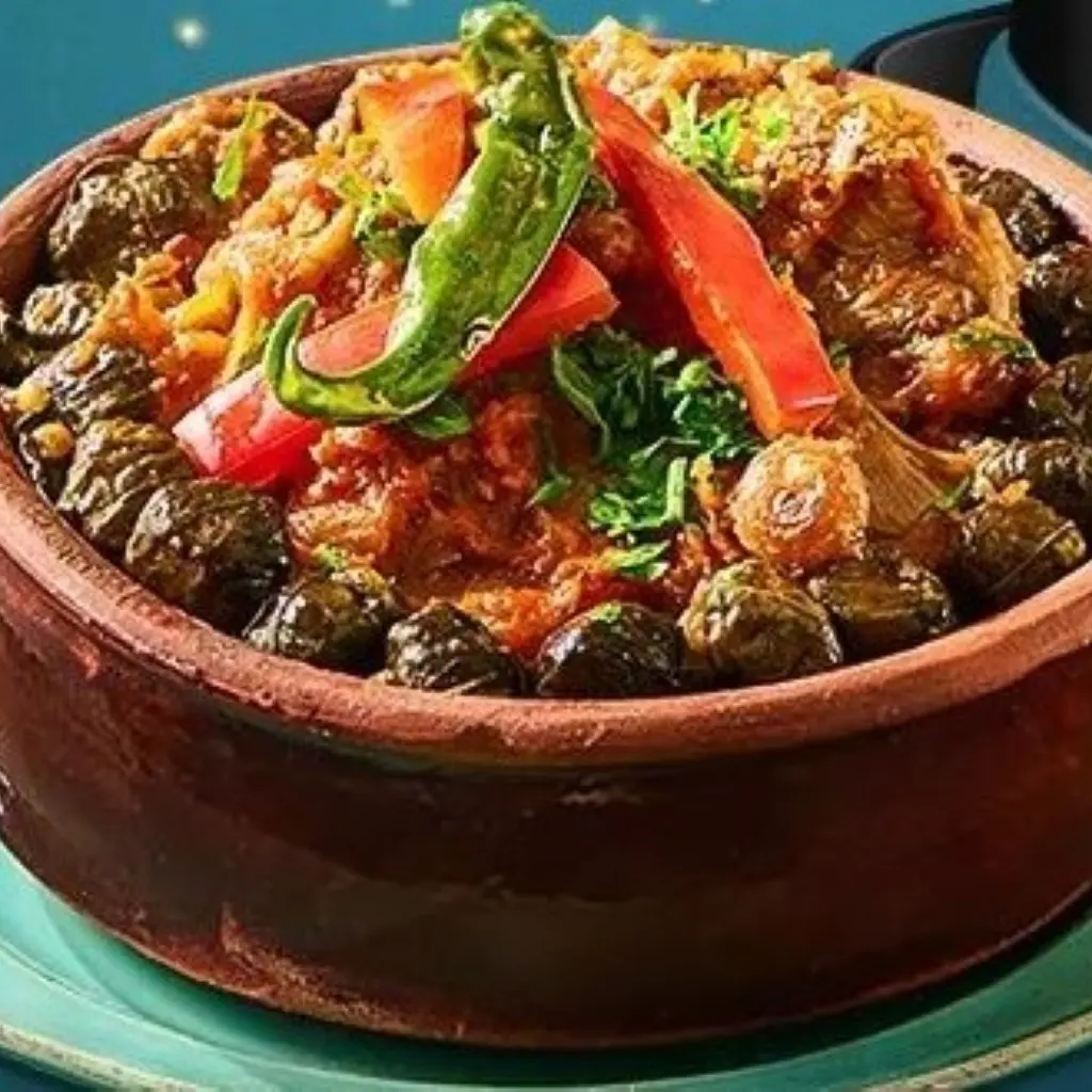 طاجن عكاوي بورق العنب